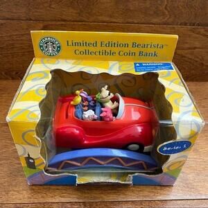 STARBUCKS Vintage 2003 Limited Edition Bearista Piggy Bank
